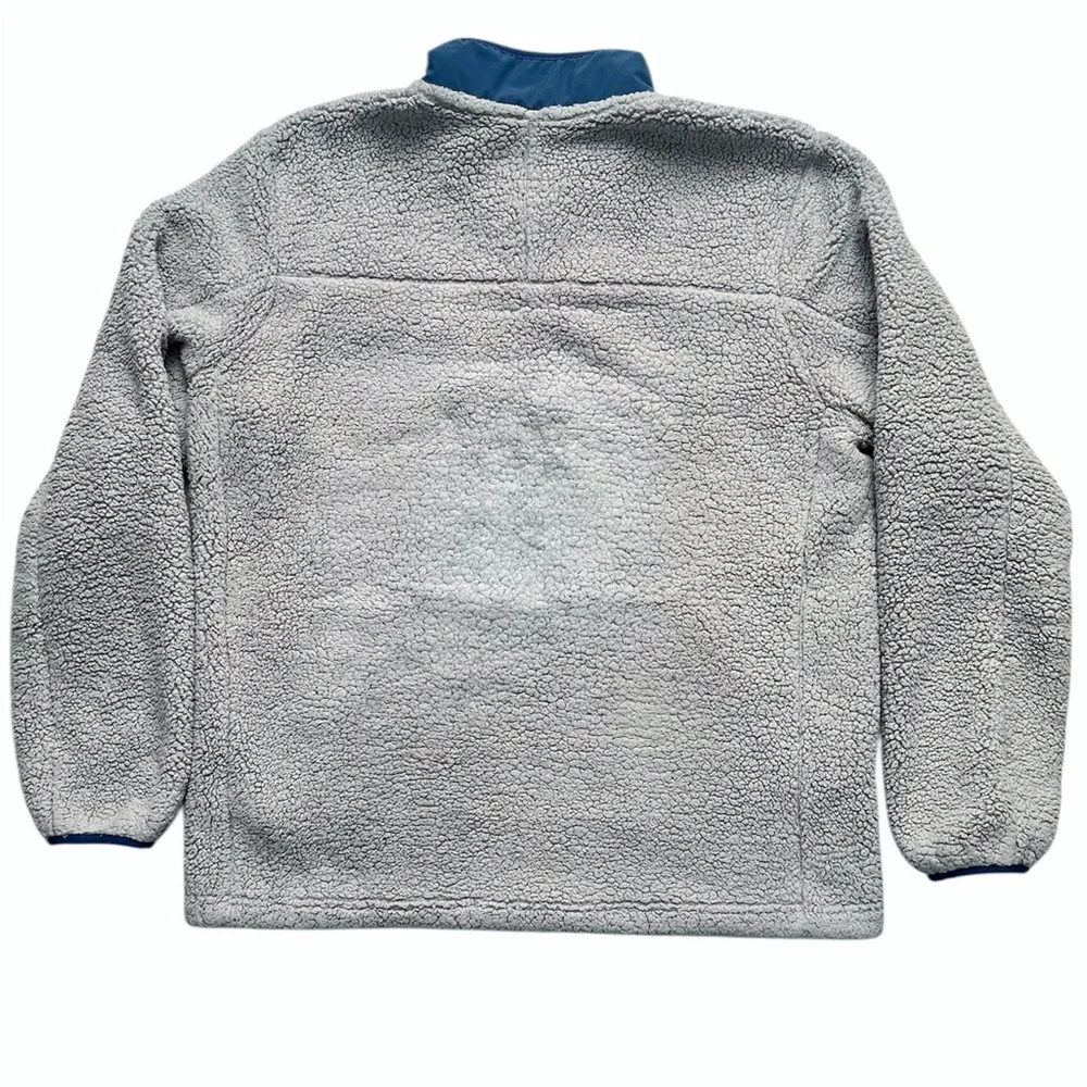 North Face Campshire Pullover Mens L Gray Sherpa Fleece Half Zip Style# NF0A33QX - Picture 4 of 8